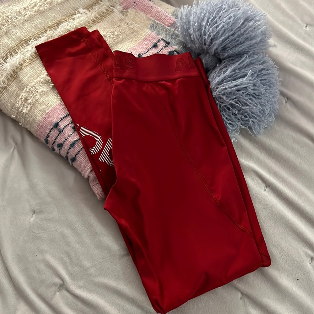 Red Adidas leggings
